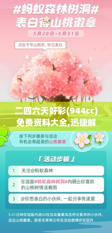 二四六天好彩(944cc)免费资料大全,迅捷解答方案实施_视频版1.735